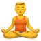 Man in Lotus Position emoji on Apple